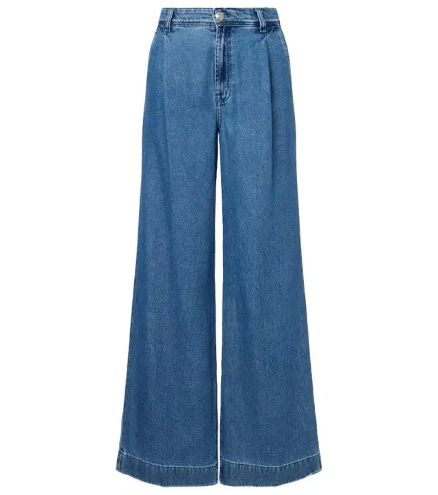 7 For All Mankind Pleated wide-leg jeans