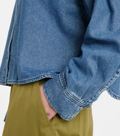 7 For All Mankind Nina cropped denim shirt | Thumbnail 4