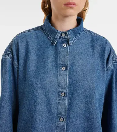 7 For All Mankind Nina cropped denim shirt | Thumbnail 5