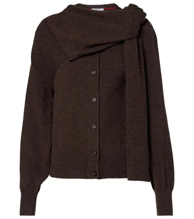 Ferragamo Draped cashmere cardigan