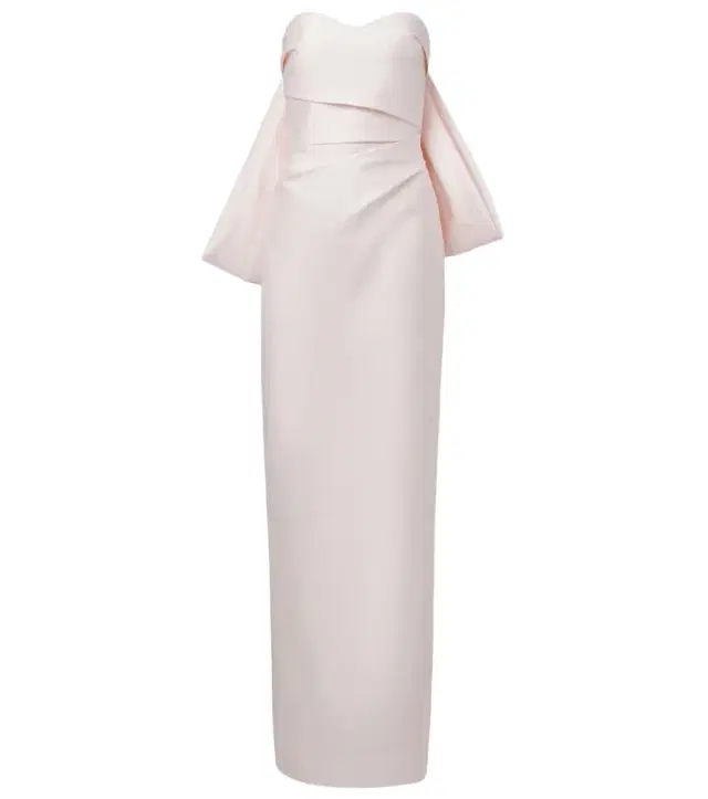 Monique Lhuillier Bow-detail satin gown