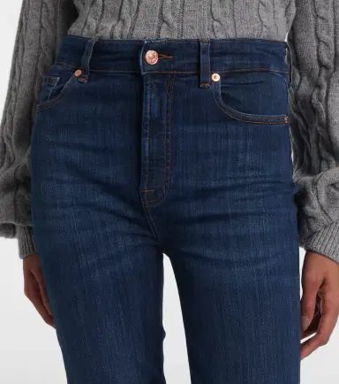 7 For All Mankind Aubrey high-rise cropped skinny jeans | Thumbnail 3 7 For All Mankind Aubrey high-rise cropped skinny jeans | Thumbnail 3