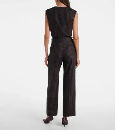 Blaze Milano Blazé Milano Fox wool and cashmere straight pants | Thumbnail 3