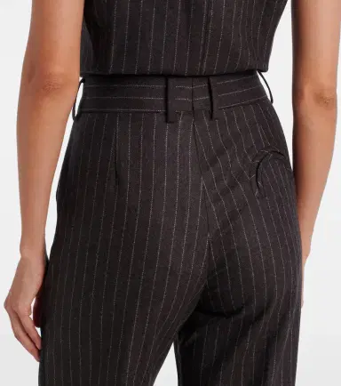 Blaze Milano Blazé Milano Fox wool and cashmere straight pants | Thumbnail 4