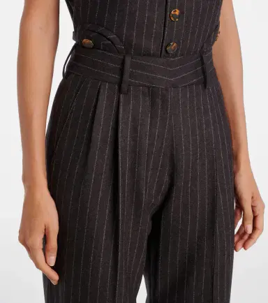 Blaze Milano Blazé Milano Fox wool and cashmere straight pants | Thumbnail 6
