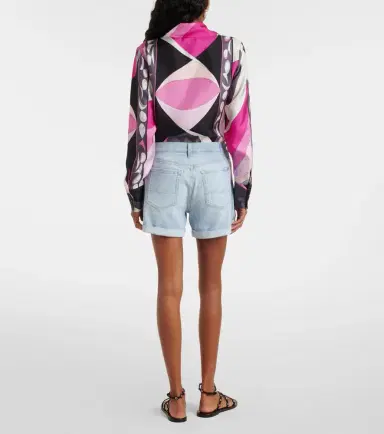 7 For All Mankind Mid-rise denim shorts | Thumbnail 4 7 For All Mankind Mid-rise denim shorts | Thumbnail 4
