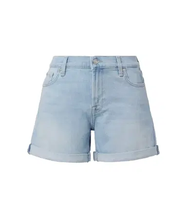 7 For All Mankind Mid-rise denim shorts | Thumbnail 1 7 For All Mankind Mid-rise denim shorts | Thumbnail 1