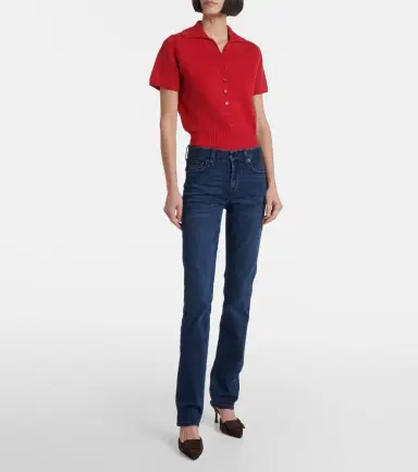 7 For All Mankind Kimmie mid-rise straight jeans | Thumbnail 6