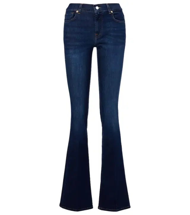 Mid-rise bootcut jeans