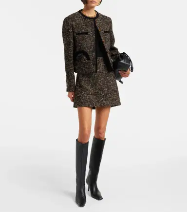 Blaze Milano Blazé Milano Coci wool-blend tweed miniskirt | Thumbnail 5