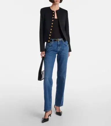 7 For All Mankind Calie mid-rise straight jeans | Thumbnail 2 7 For All Mankind Calie mid-rise straight jeans | Thumbnail 2