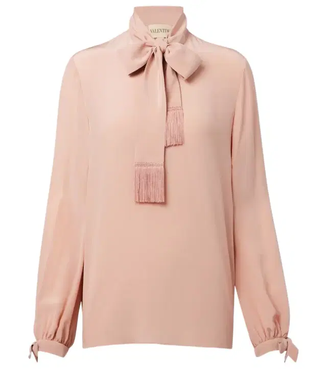 Valentino Bow-detail silk crêpe blouse