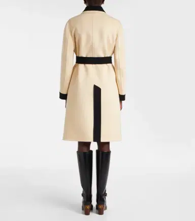 Valentino Belted wool and cashmere coat | Thumbnail 4