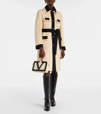 Valentino Belted wool and cashmere coat | Thumbnail 5