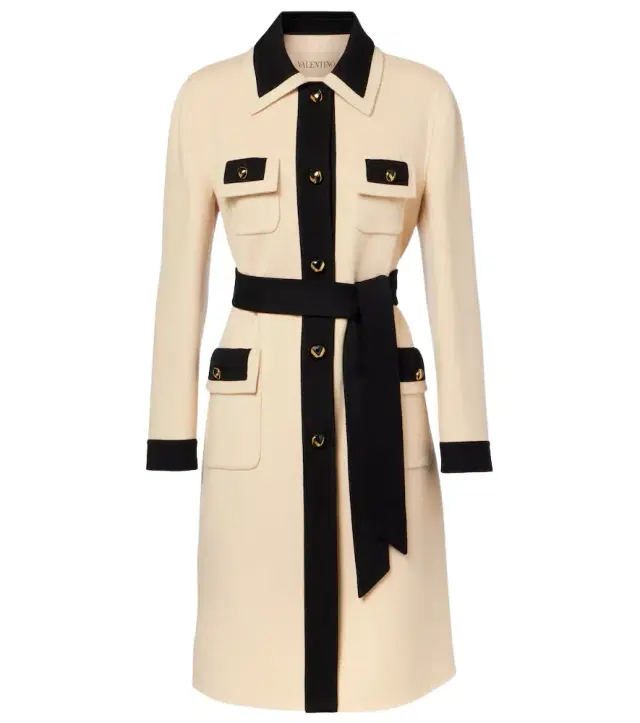 Valentino Belted wool and cashmere coat