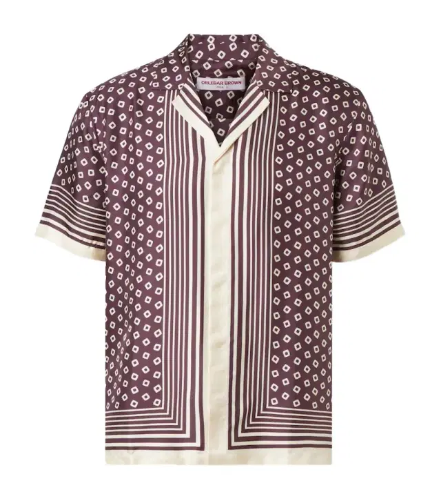 Orlebar Brown Maitan printed silk shirt