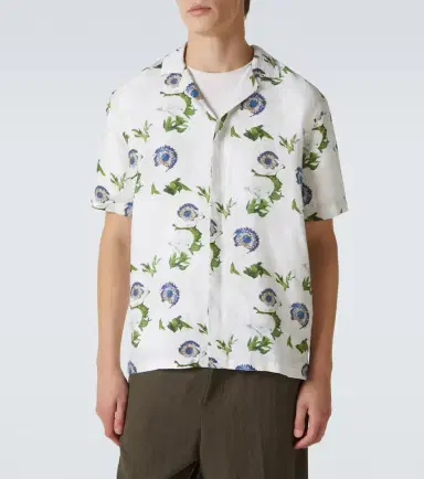 Orlebar Brown Maitan floral linen bowling shirt | Thumbnail 5 Orlebar Brown Maitan floral linen bowling shirt | Thumbnail 5