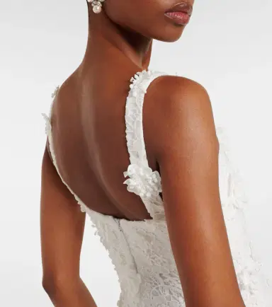 Leo Lin Odette floral-appliqué lace cocktail dress | Thumbnail 3