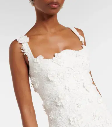 Leo Lin Odette floral-appliqué lace cocktail dress | Thumbnail 4