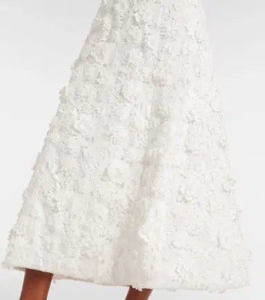 Leo Lin Odette floral-appliqué lace cocktail dress | Thumbnail 6