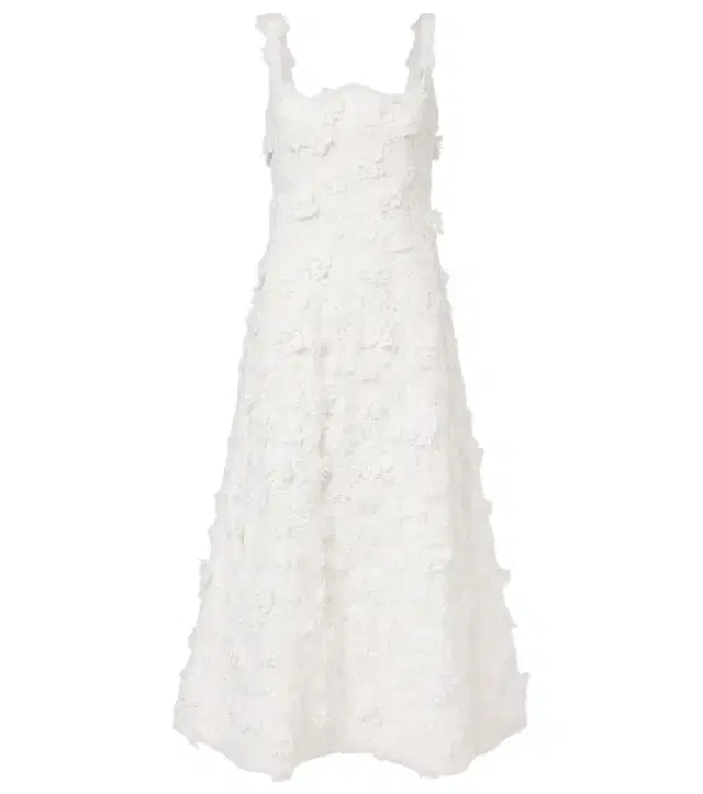 Odette floral-appliqué lace cocktail dress