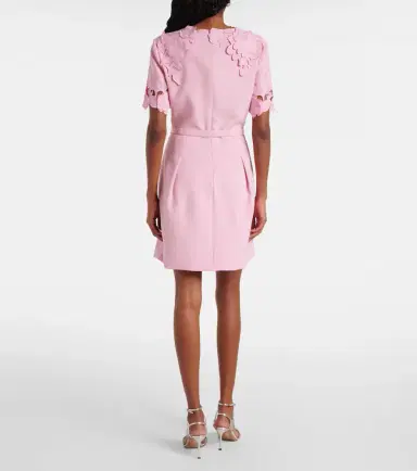 Leo Lin Aurelie floral-appliqué minidress | Thumbnail 3