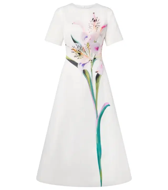 Caroline floral midi dress
