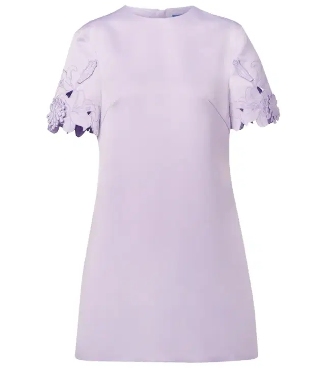 Aurie floral-appliqué minidress