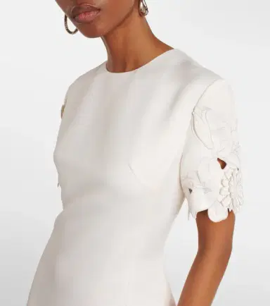 Leo Lin Caroline floral-appliqué midi dress | Thumbnail 3