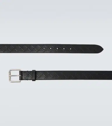 Bottega Veneta Intrecciato Stamp 35mm leather belt | Thumbnail 2