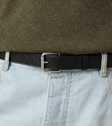 Bottega Veneta Intrecciato Stamp 35mm leather belt | Thumbnail 3