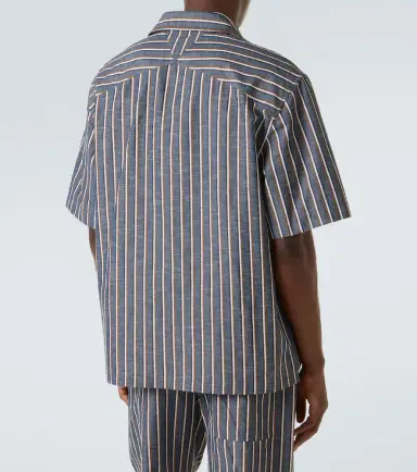 Bottega Veneta Striped cotton-blend wide-leg pants | Thumbnail 2