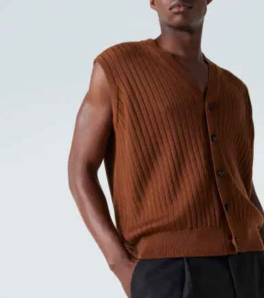 Bottega Veneta Ribbed-knit wool sweater vest | Thumbnail 2
