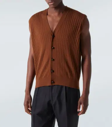 Bottega Veneta Ribbed-knit wool sweater vest | Thumbnail 3