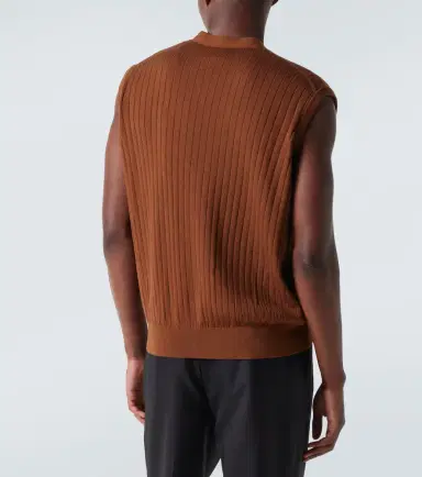 Bottega Veneta Ribbed-knit wool sweater vest | Thumbnail 5