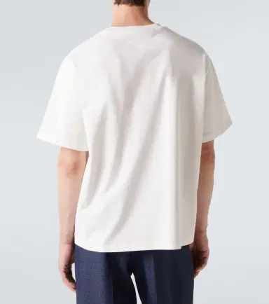 Bottega Veneta Suede-trimmed cotton jersey T-shirt | Thumbnail 5 Bottega Veneta Suede-trimmed cotton jersey T-shirt | Thumbnail 5