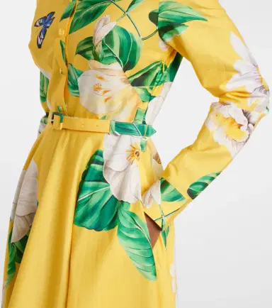 Leo Lin Zara floral cotton shirt dress | Thumbnail 5