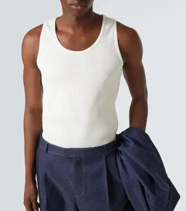 Bottega Veneta Cotton-blend jersey tank top | Thumbnail 3