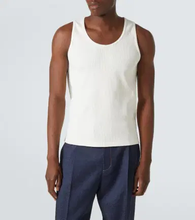 Bottega Veneta Cotton-blend jersey tank top | Thumbnail 4