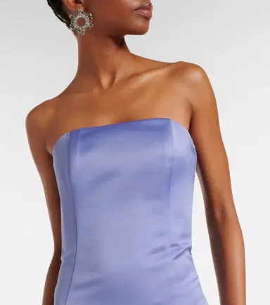 Leo Lin Rayna floral-appliqué satin maxi dress | Thumbnail 2
