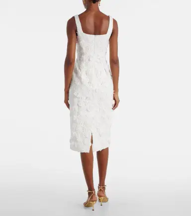 Leo Lin Bridal Larissa floral lace midi dress | Thumbnail 2