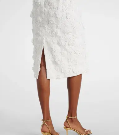 Leo Lin Bridal Larissa floral lace midi dress | Thumbnail 5