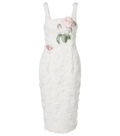 Leo Lin Bridal Larissa floral lace midi dress | Thumbnail 1