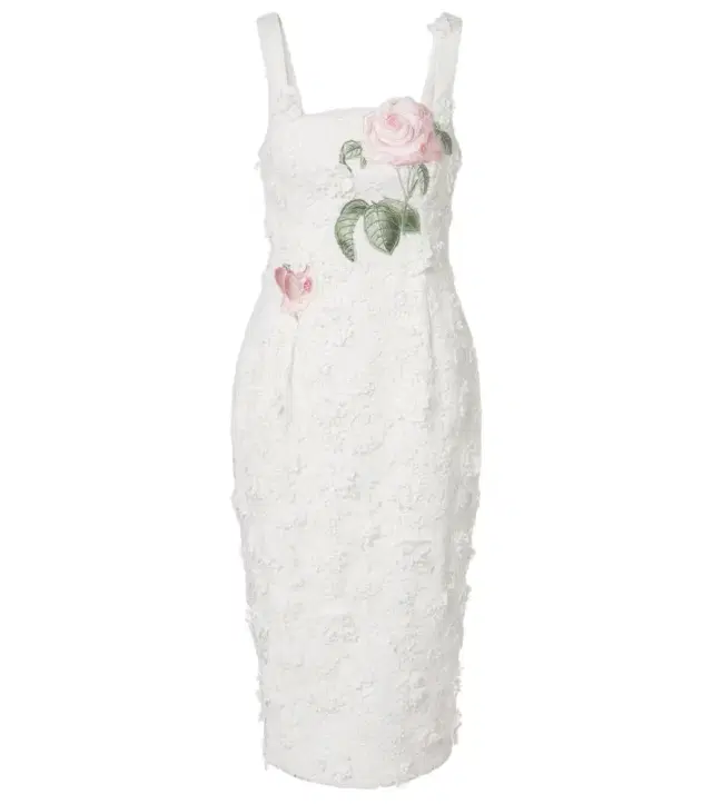Bridal Larissa floral lace midi dress