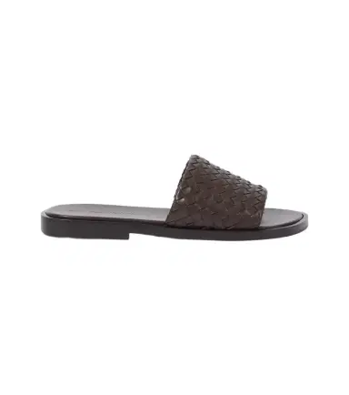 Bottega Veneta Elio Intrecciato leather slides | Thumbnail 1 Bottega Veneta Elio Intrecciato leather slides | Thumbnail 1