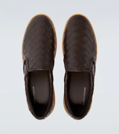 Bottega Veneta Sawyer Intrecciato leather slip-on shoes | Thumbnail 3