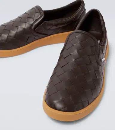 Bottega Veneta Sawyer Intrecciato leather slip-on shoes | Thumbnail 4