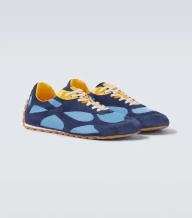 Bottega Veneta Orbit Flash suede-trimmed sneakers | Thumbnail 4 Bottega Veneta Orbit Flash suede-trimmed sneakers | Thumbnail 4