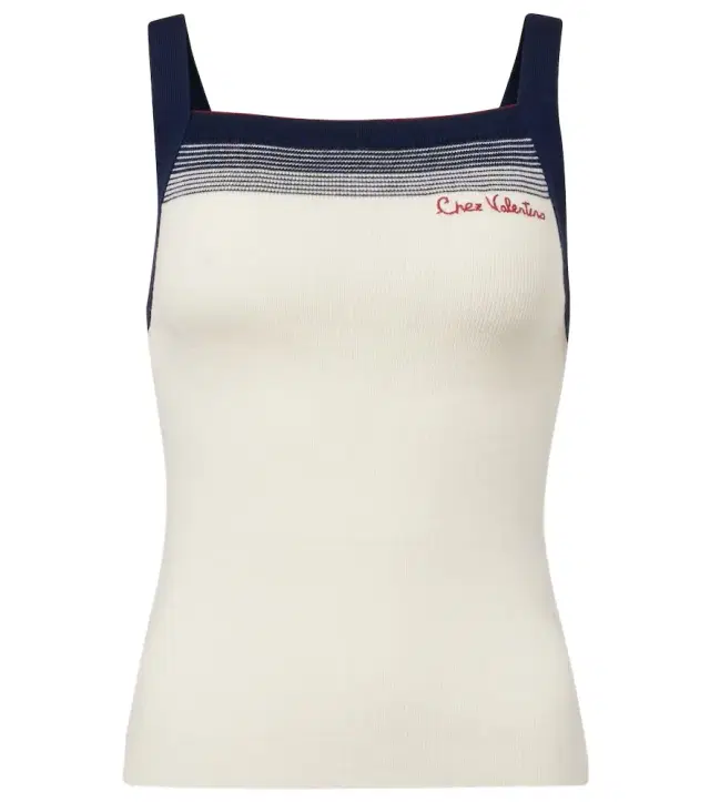 Valentino Chez virgin wool tank top