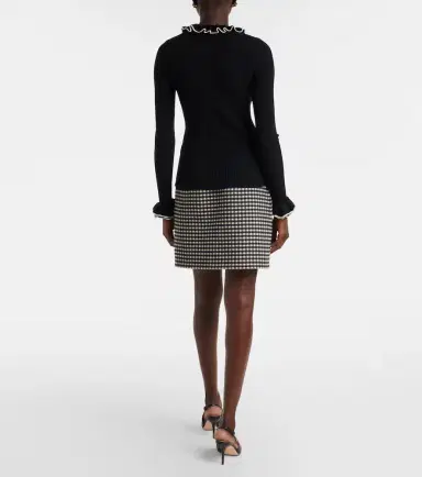 Valentino Ruffled virgin wool sweater | Thumbnail 2